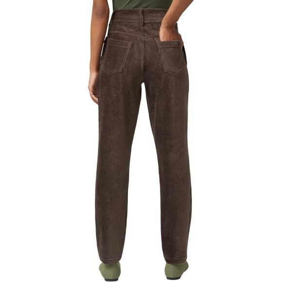 HUE U24329 Corduroy Pants in Coffee Bean ( XS ) - Picture 3 of 5